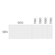 EX-IS-158/68 laplábas asztal