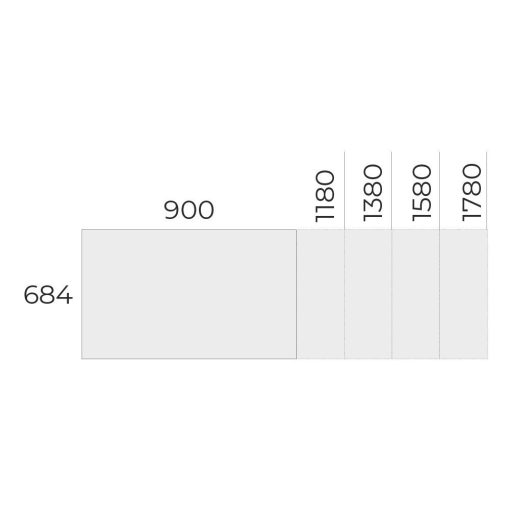 EX-IS-158/68 laplábas asztal