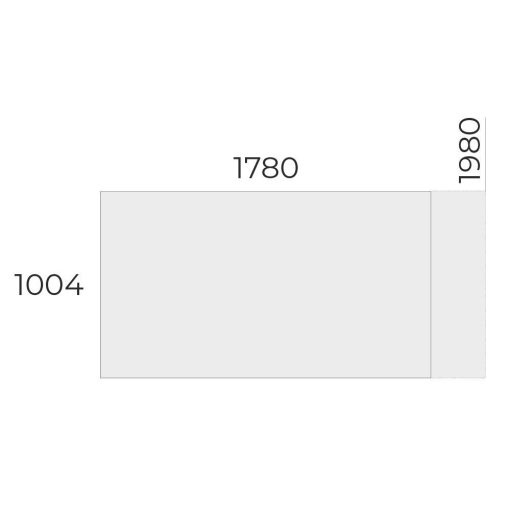 EX-IS-178/100-FL1  Vezetői íróasztal szögletes, sarkos kivitelben FL1 fémlábbal, 178 x 100 cm-es méretben