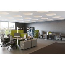 EX-PA-75-SZ szövetes paraván asztal végébe