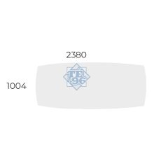 EX-TB-238/100-FL3  Elegáns tárgyalóasztal FL3 fémlábbal, ívszegmens oldalakkal, 238 x 100 cm-es méretben