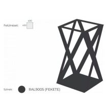 EX-TB-238/100-FL8 Elegáns tárgyalóasztal fémlábakkal és ívszegmens oldalakkal