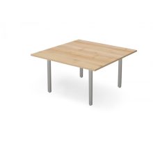 EX-TC-138/140-FL1  Hagyományos, szögletes sarkos tárgyalóasztal FL1 fémlábbal, 138 x 140 cm-es méretben