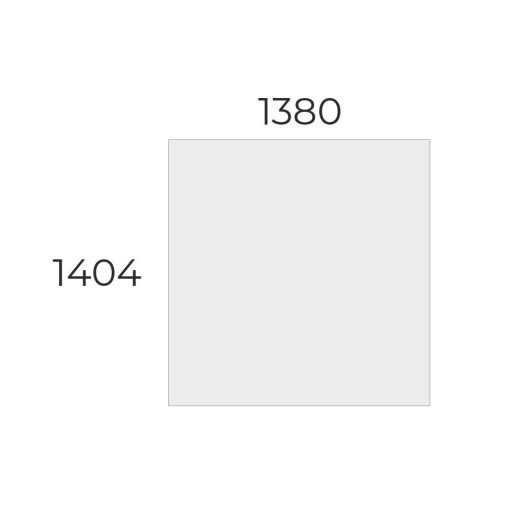 EX-TC-138/140-FL1  Hagyományos, szögletes sarkos tárgyalóasztal FL1 fémlábbal, 138 x 140 cm-es méretben