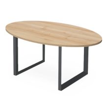 EX-TD-220/120-FL11   Ovális kialakítású tárgyalóasztal, FL11 fémlábbal