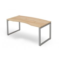 EX-VE-178/90-FL2   Vezetői asztal íves asztallappal, FL2 fémlábbal, 178  x 90 cm-es méretben