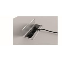 Asztalba építhető dugaszolóaljzatok (Eloxált alumínium)