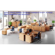 FC-200/120-B   Laplábas, íves íróasztal 200 x 120 cm-es méretben, balos kivitelben