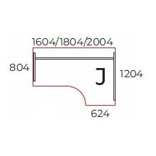 GA-200/120-J számítógépes asztal (200 x 120 cm-es számítógépes)