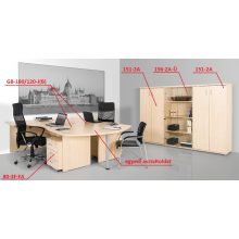 GB-200/120-J számítógépasztal (200 x 120 cm-es íves)