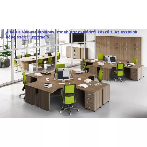 GC-160/120-J számítógépes munkahely (160 x 120 cm-es)