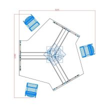 GJ-193/125 asztal (Csoportos operatív munkahely) 