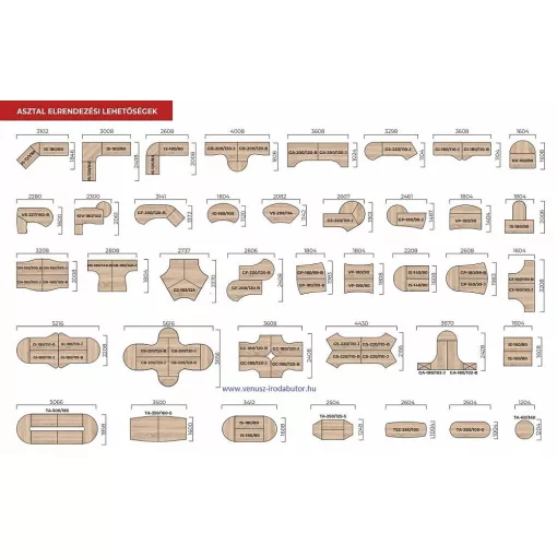 IS-180/62 íróasztal (180 x 62 cm-es íróasztal hagyományos)