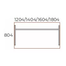 IS-180/80 Laplábas íróasztal 180 x 80 cm-es méretben, sarkos kivitelben