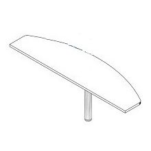 LHE-180/180° vezetői íróasztal