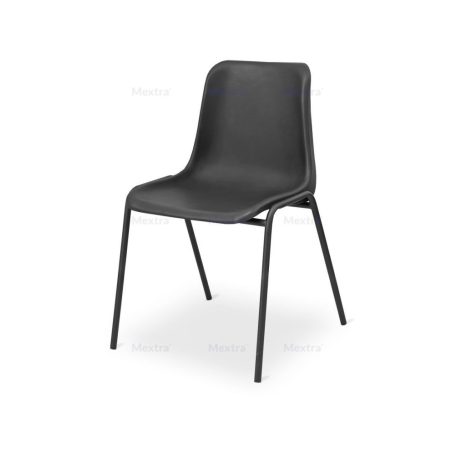 M - Maxi műanyag rakásolható szék fekete acél lábakkal