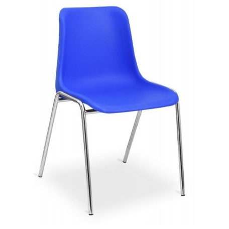 M - Maxi műanyag rakásolható szék krómozott acél lábakkal
