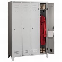 Hosszúajtós öltözőszekrény 4 fős