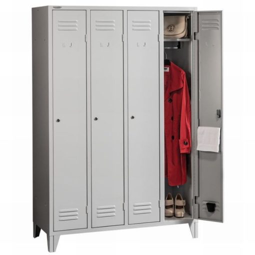 Hosszúajtós öltözőszekrény 4 fős