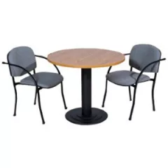   TA-40/360-PR kerek tárgyalóasztal fém presszólábbal 80 cm-es lappal