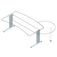 TA-50/270° körcikkelem csőlábbal 