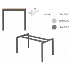 EI-160/100-TR Vezetői munkahely, íves kialakítással, Trend fémlábbal 160 x 100 cm-es méretben