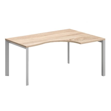 GB-180/120-J-TR  "L" alakú operatív íróasztal Trend fémlábbal jobbos kivitelben 180x x120 cm-es méretben