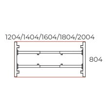 IS-120/80-TR Sarkos íróasztal, Trend fémlábbal 120 x 80 cm-es kivitelben