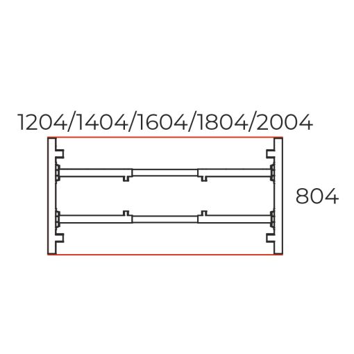 IS-120/80-TR Sarkos íróasztal, Trend fémlábbal 120 x 80 cm-es kivitelben