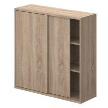 111-2A-TO-100  Három rendező magas tolóajtós irodai szekrény 100 cm-es szélességgel