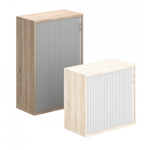 111-RED-80-B Három rendező magas redőnyös szekrény 80 cm szélességgel, balos