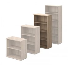 152-NY   Négy rendező magas, nyitott polcos szekrény A/4 dossziékhoz illeszkedő polcosztással