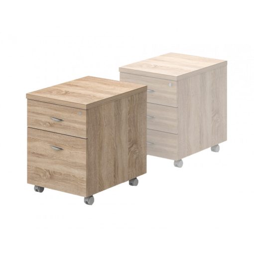 81-1F/1R-FA fiókos konténer asztal alatti, fiókos, regiszterfiókos kivitelben