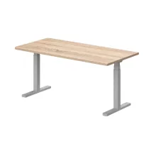 EK-180/80-EL Egyoldalon kerekített íróasztal, elektromosan állítható fémlábbal 180 x 80 cm-es kivitelben