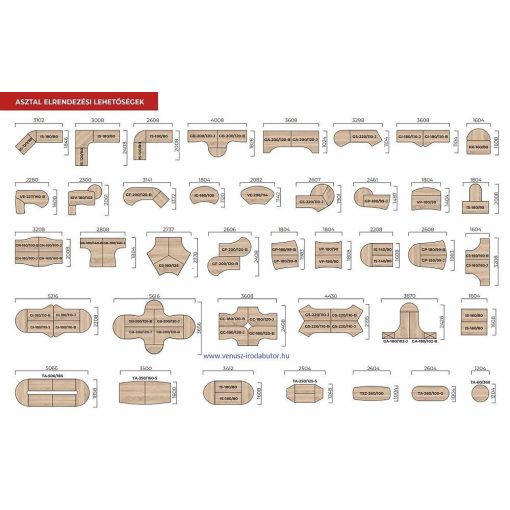 GM-160/160-B operatív íróasztal (160 x 160 cm-es sarok)