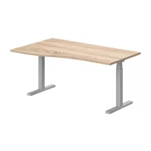 GN-160/100-B-EL Operatív íróasztal elektromosan állítható fémlábbal balos kivitelben 160x100 cm-es méretben