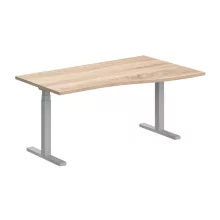 GN-180/100-J-EL Operatív íróasztal elektromosan állítható fémlábbal jobbos kivitelben 180x100 cm-es méretben