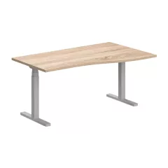   GN-180/100-J-EL Operatív íróasztal elektromosan állítható fémlábbal jobbos kivitelben 180x100 cm-es méretben