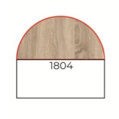   HE-180/180°-AH  180 fokos félköríves asztaltoldat 180 cm széles asztalokhoz, fém csőlábbal