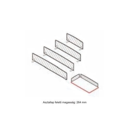 PA-AV-60 (272x500x18 mm-es paraván asztal végére ) 