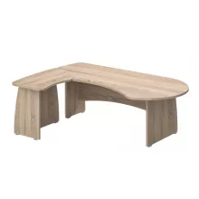 VE-227/160-B vezetői íróasztal (227 x 160 cm-es íves vezetői)