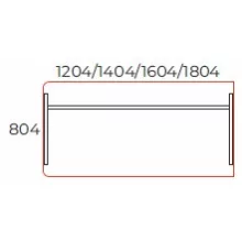 EK-140/80 íróasztal egyoldalon kerekített sarokkal (140 x 80)