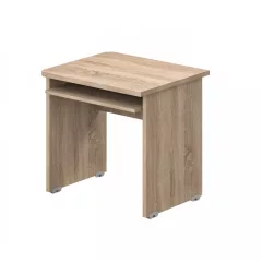 EK-80/62-SZG Számítógépasztal klavitartó lappal, egy oldalon kerekített sarkokkal (80 x 62 cm-es méretben)