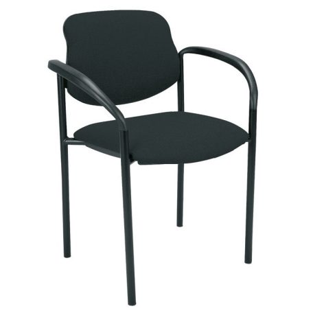 T - Styl karfás rakásolható szék - fekete színben