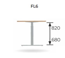FL-6 állítható magasságú fémlábas íróasztalok bemutatása